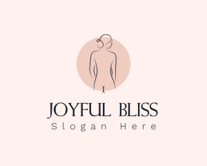 Nude Woman Spa logo design