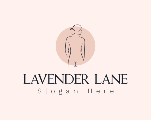 Nude Woman Spa logo design