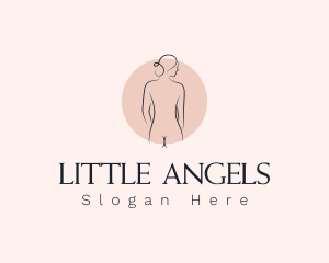 Nude Woman Spa logo design