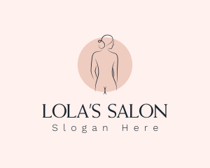 Nude Woman Spa logo design