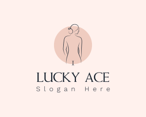 Nude Woman Spa logo design