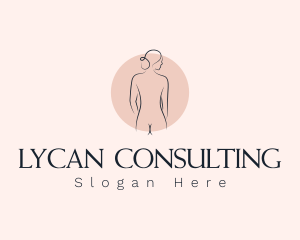 Nude Woman Spa logo design