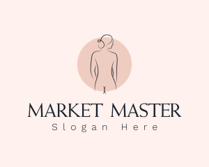 Nude Woman Spa logo design