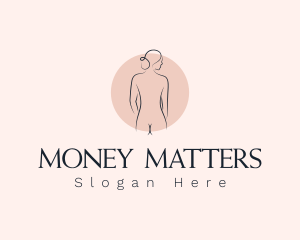 Nude Woman Spa logo design