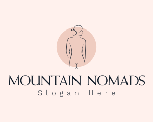 Nude Woman Spa logo design