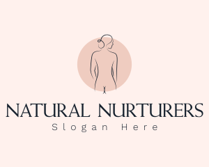 Nude Woman Spa logo design