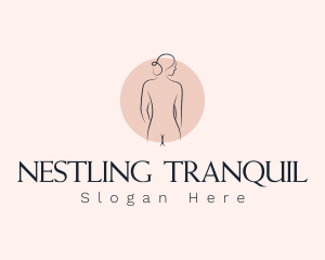 Nude Woman Spa logo design