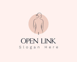 Nude Woman Spa logo design