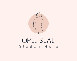 Nude Woman Spa logo design