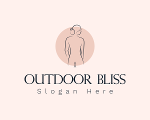 Nude Woman Spa logo design