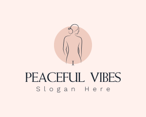 Nude Woman Spa logo design