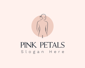 Nude Woman Spa logo design