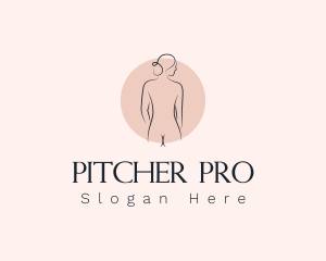 Nude Woman Spa logo design