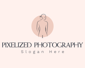 Nude Woman Spa logo design