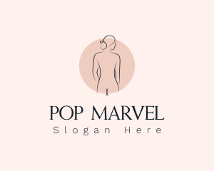 Nude Woman Spa logo design