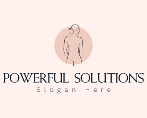 Nude Woman Spa logo design