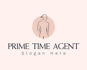 Nude Woman Spa logo design