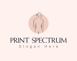 Nude Woman Spa logo design