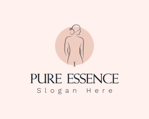 Nude Woman Spa logo design