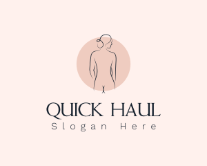 Nude Woman Spa logo design