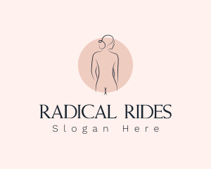 Nude Woman Spa logo design