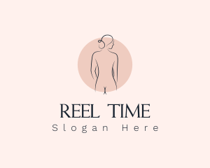 Nude Woman Spa logo design