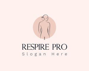 Nude Woman Spa logo design