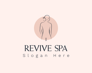 Nude Woman Spa logo design