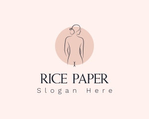 Nude Woman Spa logo design