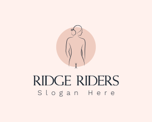 Nude Woman Spa logo design