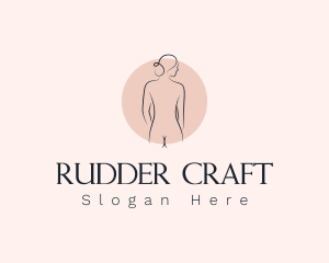 Nude Woman Spa logo design