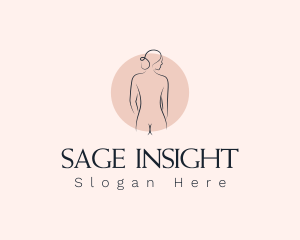 Nude Woman Spa logo design