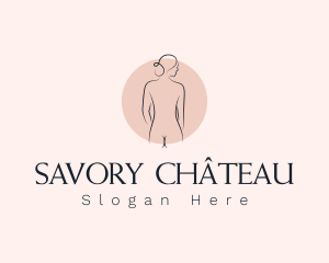 Nude Woman Spa logo design