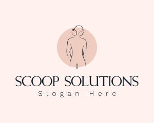 Nude Woman Spa logo design