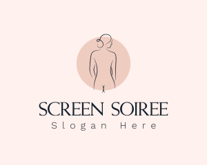 Nude Woman Spa logo design