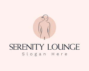 Nude Woman Spa logo design