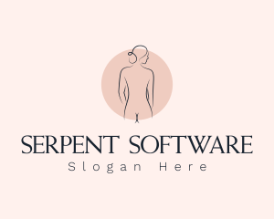 Nude Woman Spa logo design