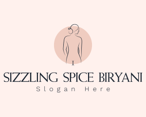 Nude Woman Spa logo design