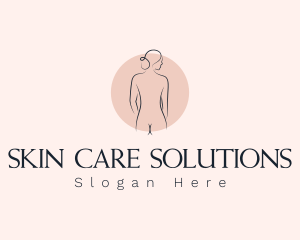 Nude Woman Spa logo design