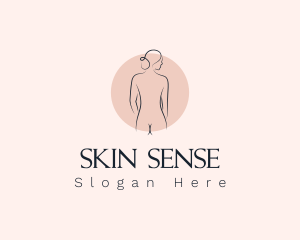 Nude Woman Spa logo design