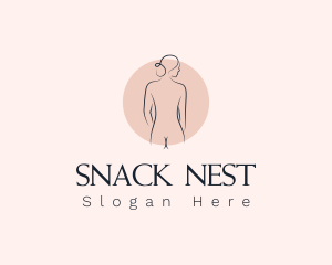 Nude Woman Spa logo design