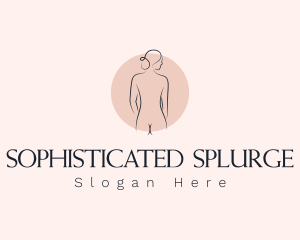 Nude Woman Spa logo design