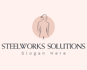 Nude Woman Spa logo design