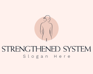 Nude Woman Spa logo design