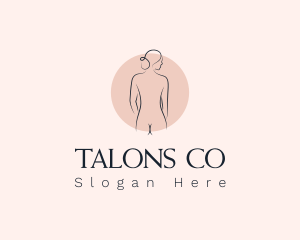 Nude Woman Spa logo design