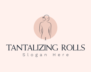 Nude Woman Spa logo design