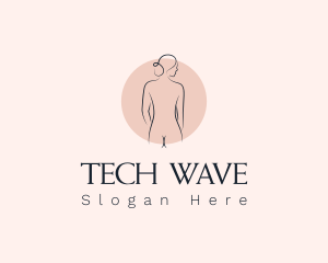 Nude Woman Spa logo design