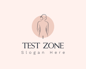 Nude Woman Spa logo design