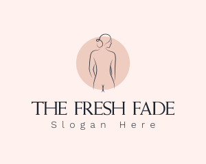 Nude Woman Spa logo design