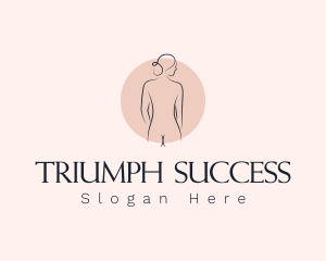 Nude Woman Spa logo design